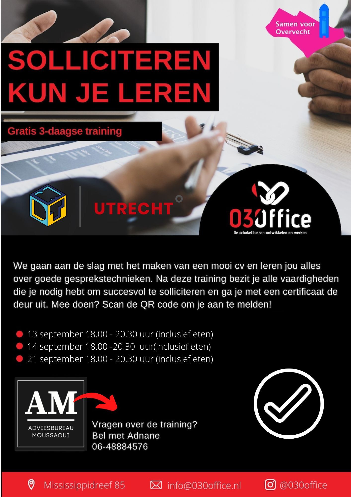 Gratis sollicitatietraining - Solliciteren kun je leren